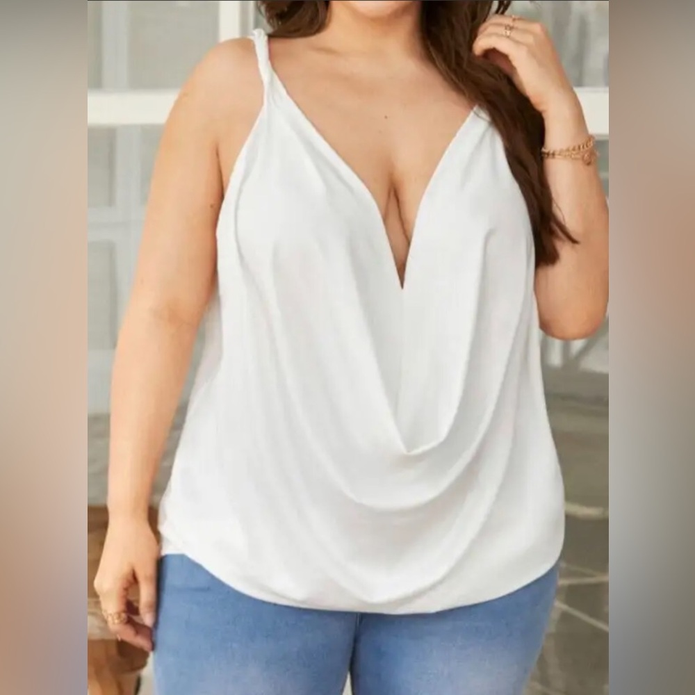 Draped Solid Cami Top
